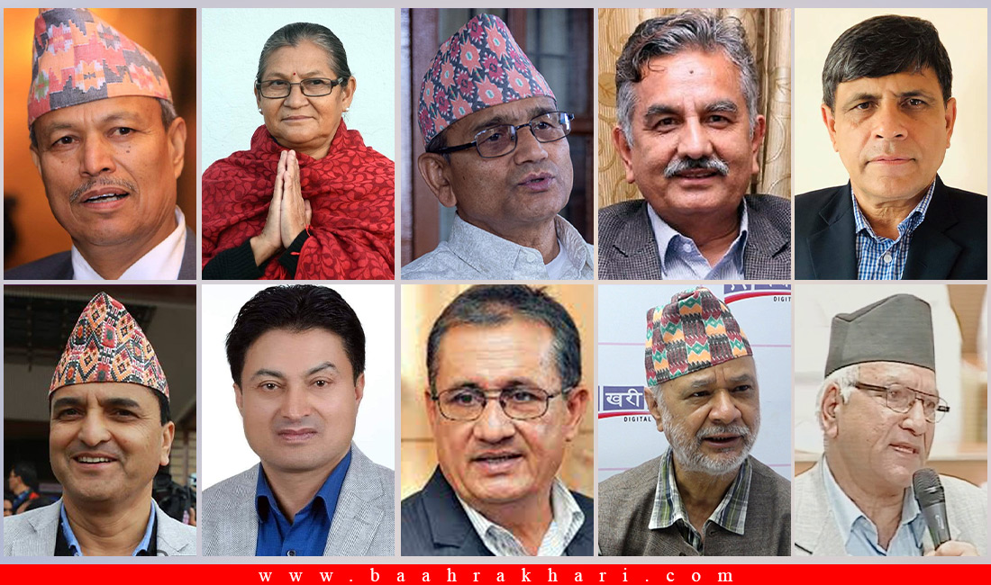 ओलीसँगै बसेका एमालेका ‘१० भाइ’ : कसैको टिकटको टुंगो छैन, कसैको आँट छैन !